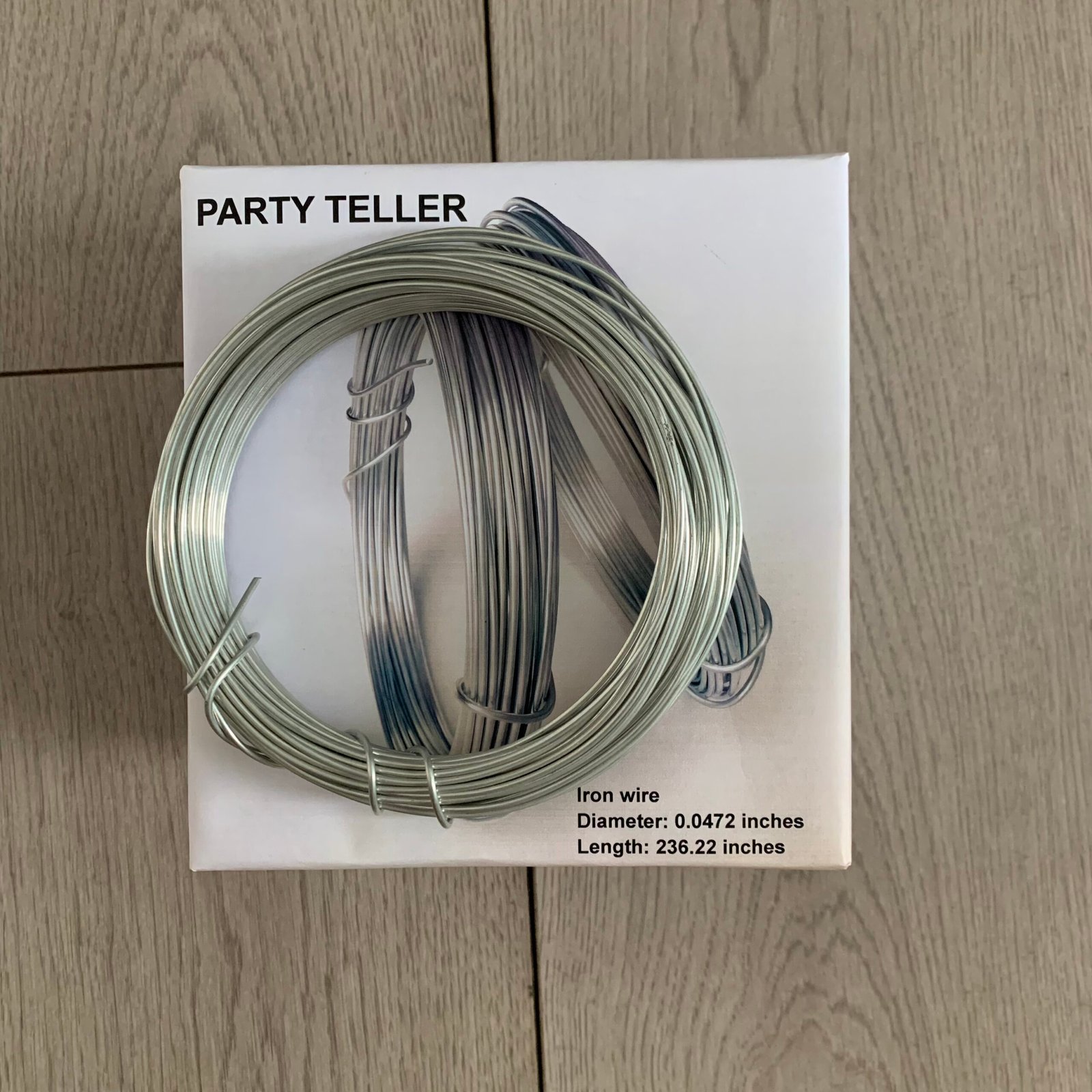 party teller 236.22 inches galvanized wire, suitable for hanging pictures, trimming potted plants, jewelry making, and construction projects party teller 236.22 inches galvanized wire, suitable for hanging pictures, trimming potted plants, jewelry making, and construction projects