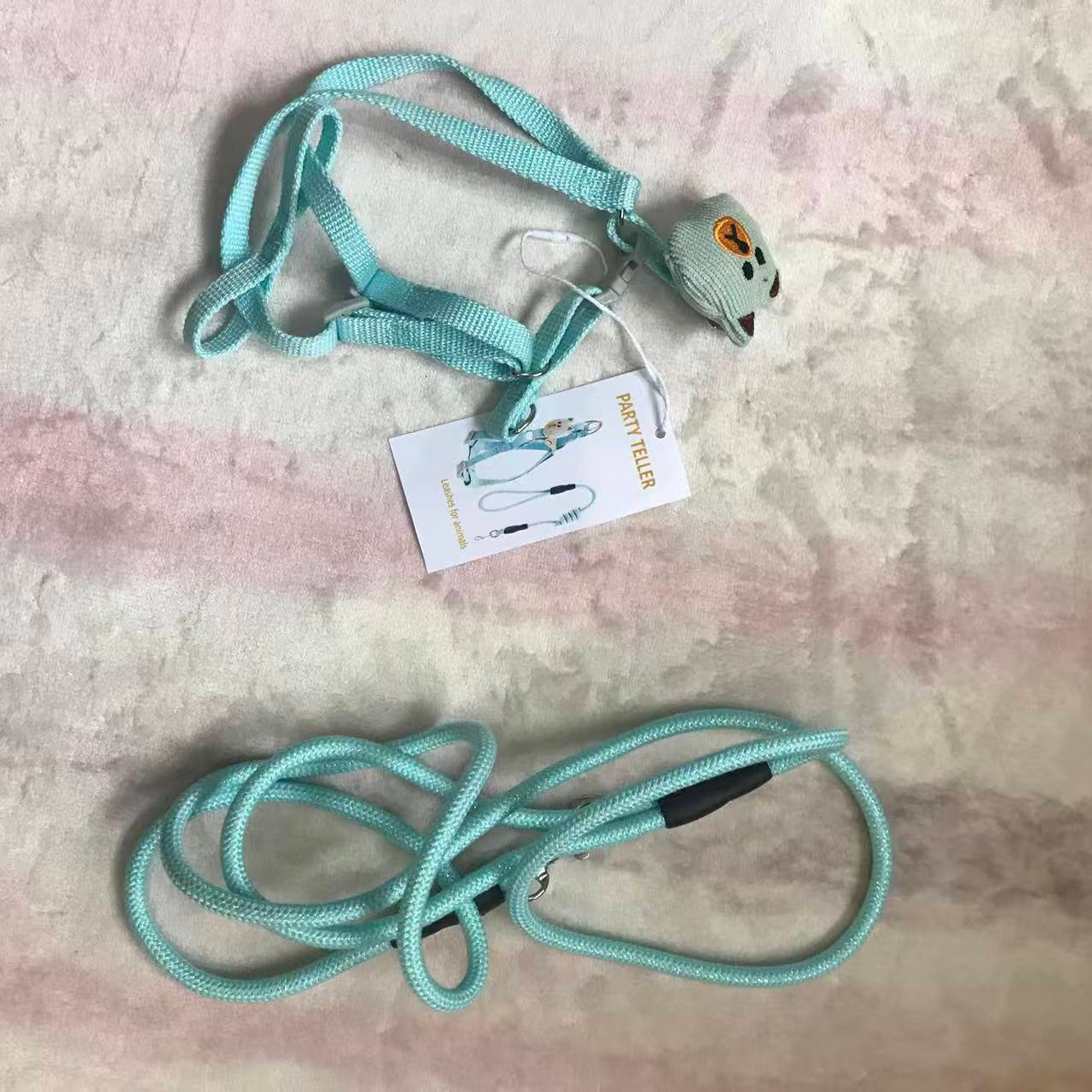 party teller dog chest straps leashes for animals, small and medium sized cats, bichon, pomeranian, tank top style chest straps, dog walking rope, going out party teller dog chest straps leashes for animals, small and medium sized cats, bichon, pomeranian, tank top style chest straps, dog walking rope, going out