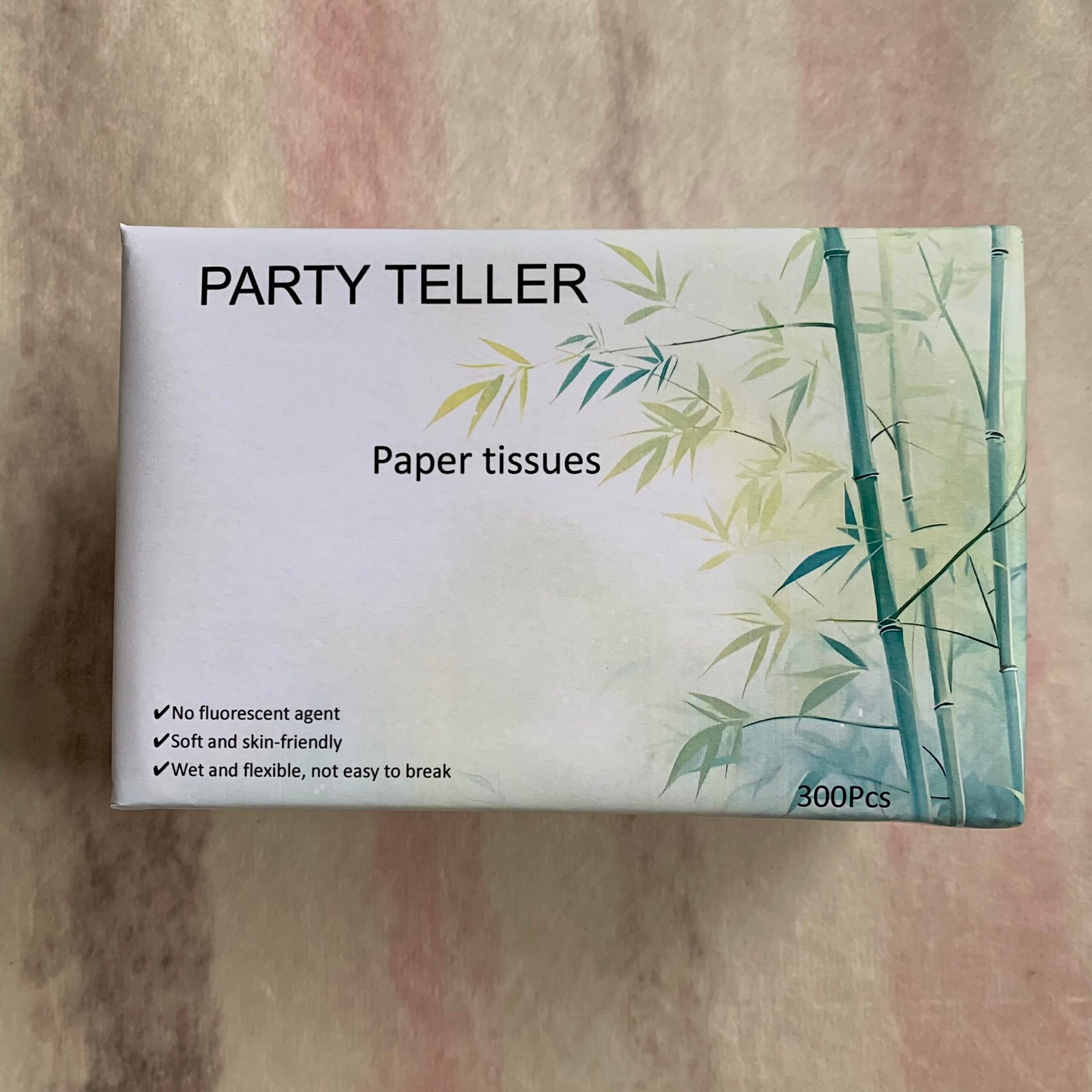 party teller 1 pack of 300 sheets, with three layers of enlarged and thickened tissue paper without fluorescent agent or fragrance party teller 1 pack of 300 sheets, with three layers of enlarged and thickened tissue paper without fluorescent agent or fragrance