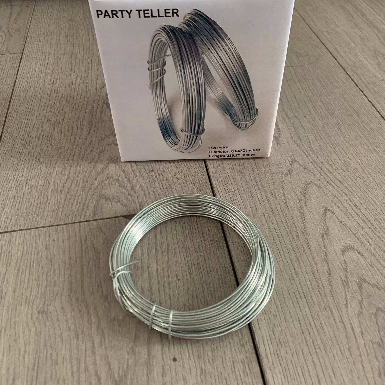 party teller 236.22 inches galvanized wire, suitable for hanging pictures, trimming potted plants, jewelry making, and construction projects party teller 236.22 inches galvanized wire, suitable for hanging pictures, trimming potted plants, jewelry making, and construction projects